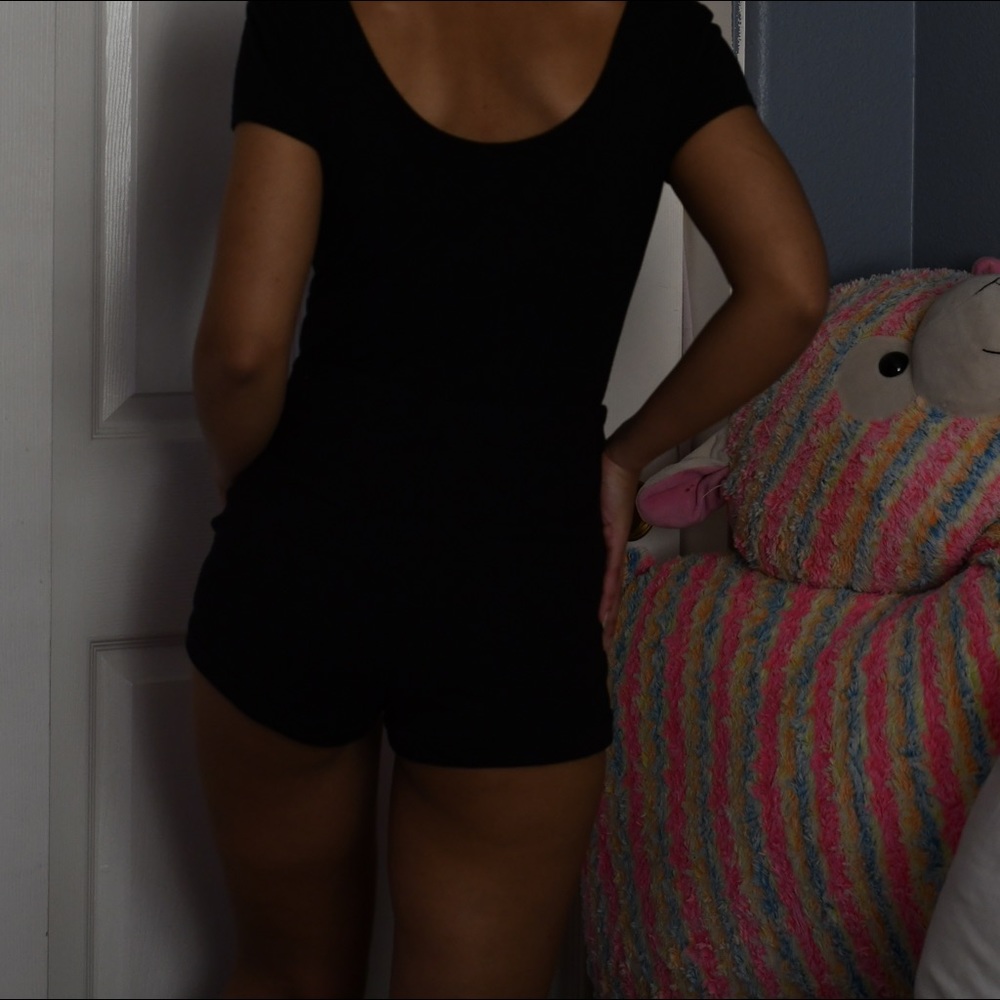 High Waisted Black Shorts